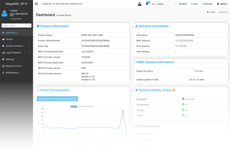 GIGABYTE Management Console